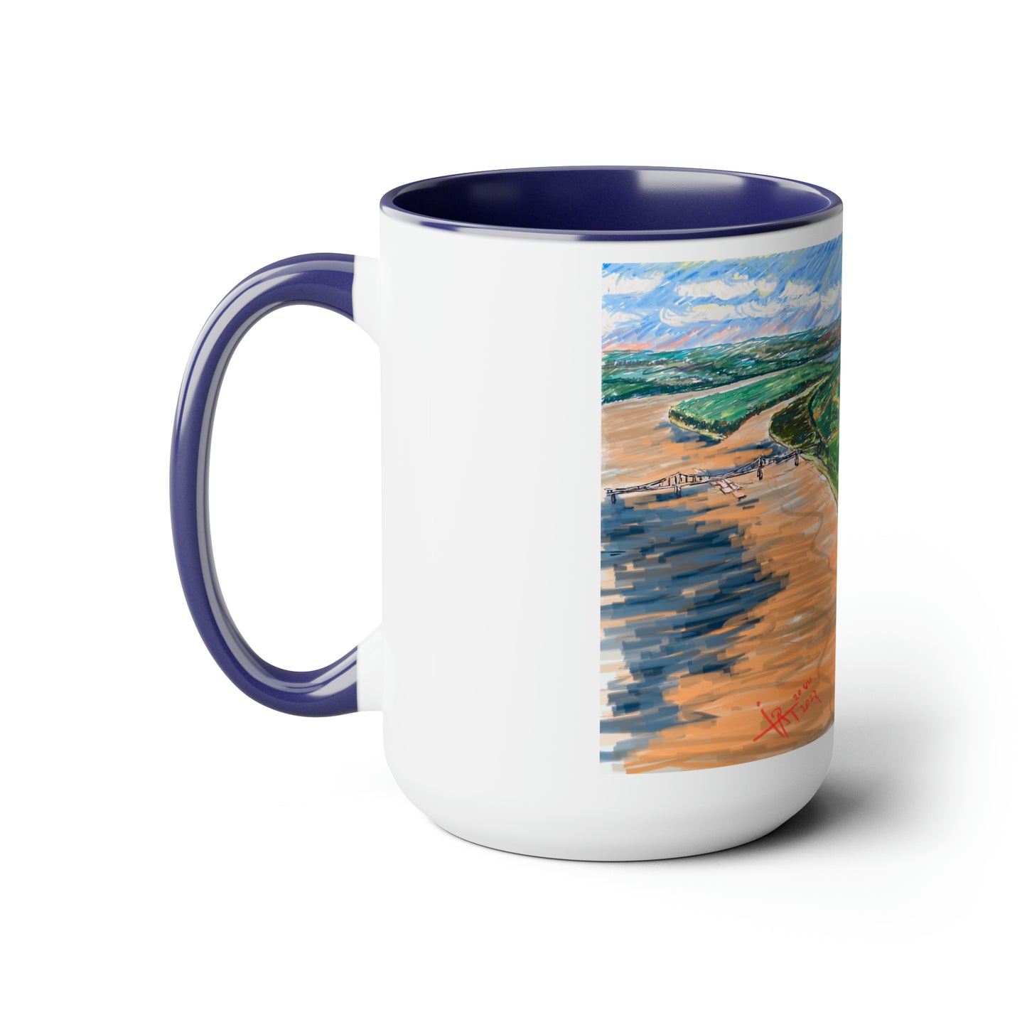 Confluence of America, City of Cairo, IL, 1860s, Coffee or Hot Chocolate Mug, History, Mississippi River and Ohio River