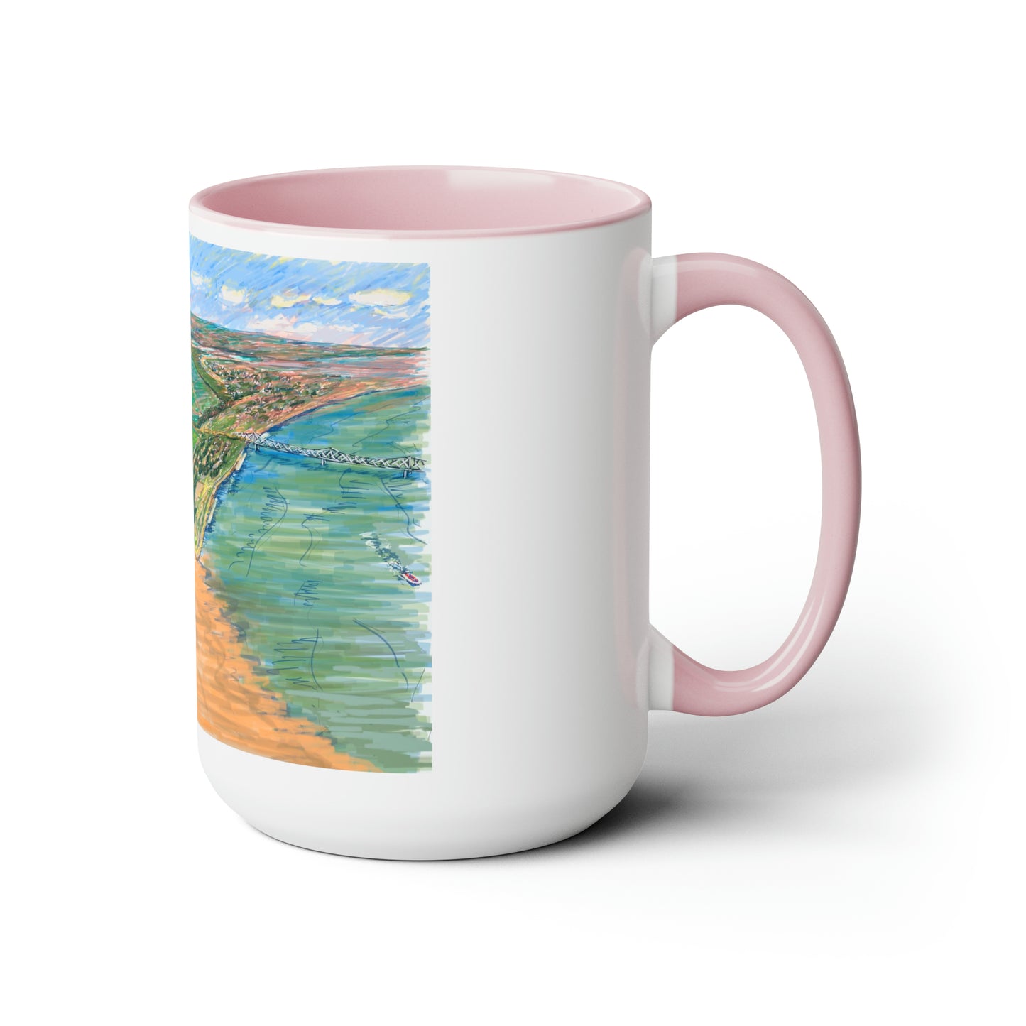 Confluence of America, City of Cairo, IL, 1860s, Coffee or Hot Chocolate Mug, History, Mississippi River and Ohio River