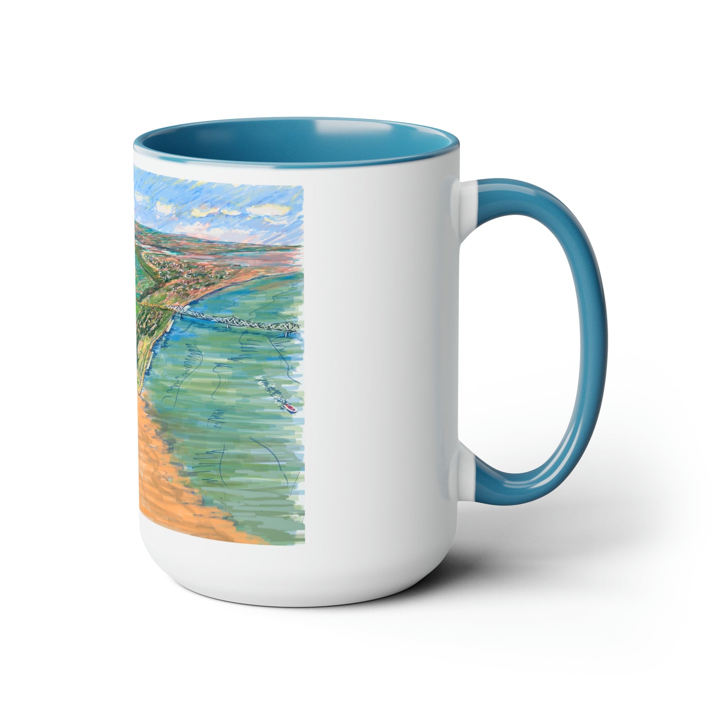 Confluence of America, City of Cairo, IL, 1860s, Coffee or Hot Chocolate Mug, History, Mississippi River and Ohio River