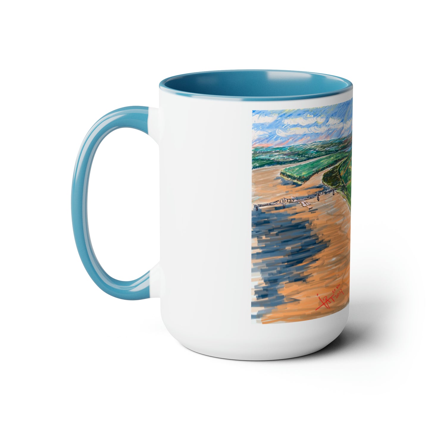 Confluence of America, City of Cairo, IL, 1860s, Coffee or Hot Chocolate Mug, History, Mississippi River and Ohio River