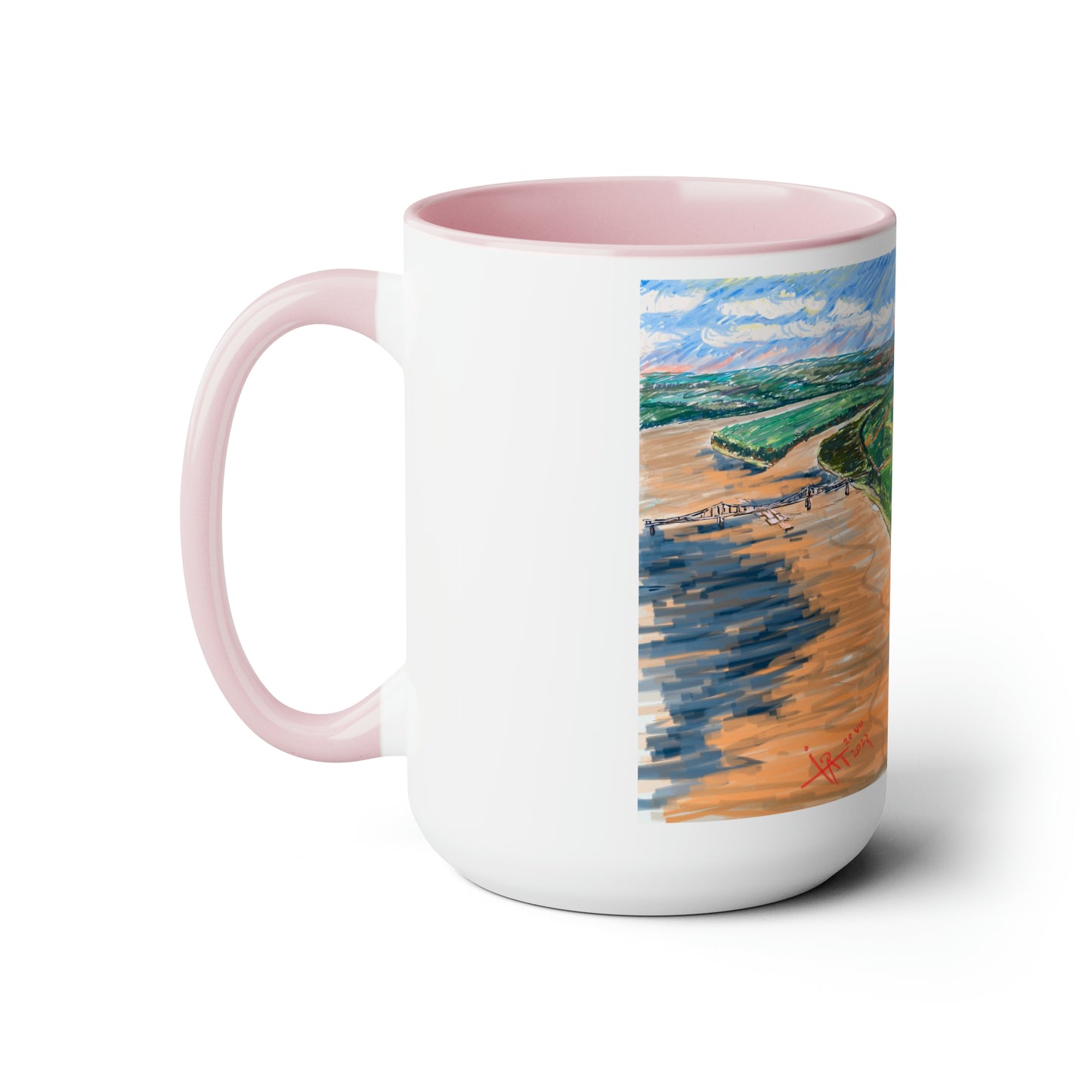 Confluence of America, City of Cairo, IL, 1860s, Coffee or Hot Chocolate Mug, History, Mississippi River and Ohio River