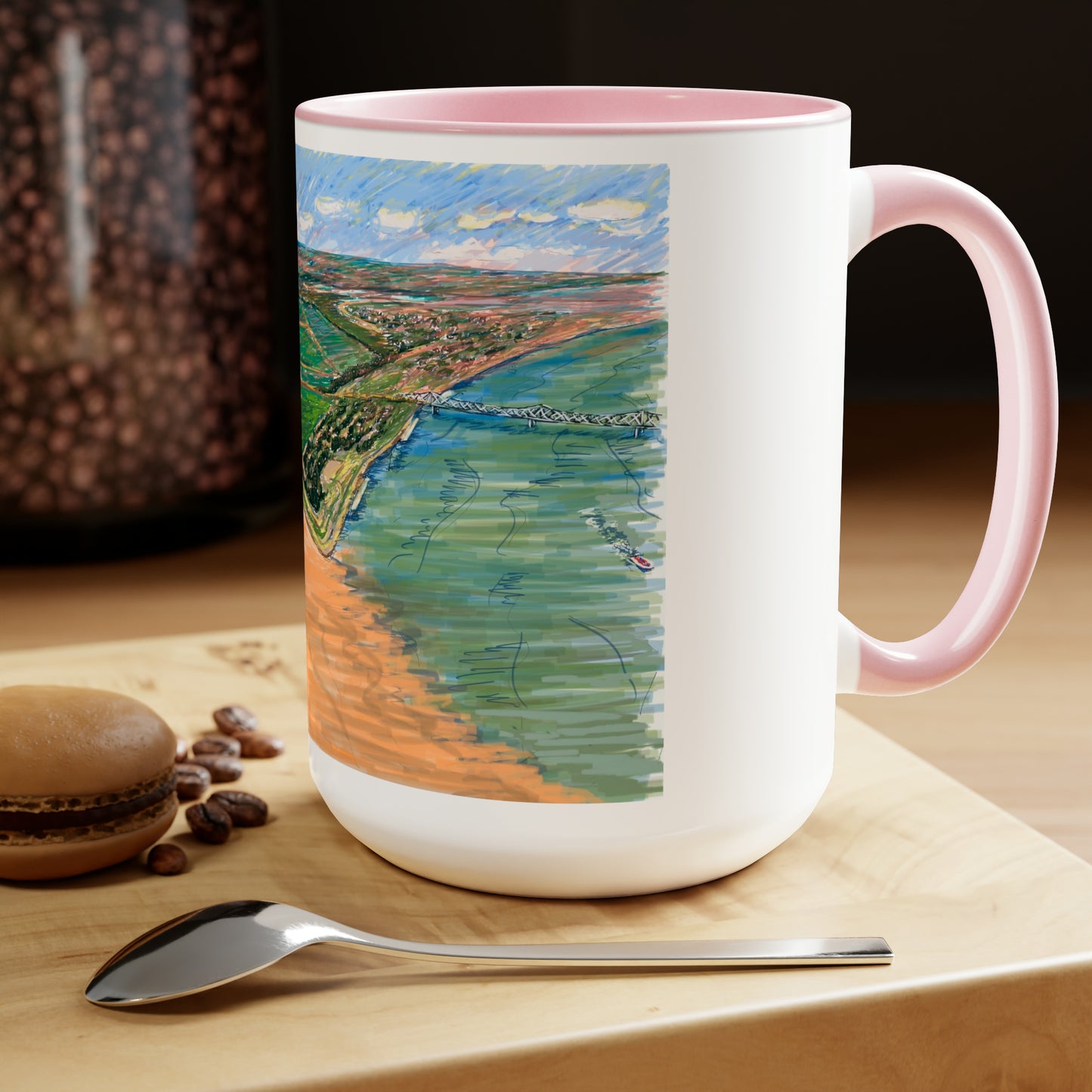 Confluence of America, City of Cairo, IL, 1860s, Coffee or Hot Chocolate Mug, History, Mississippi River and Ohio River