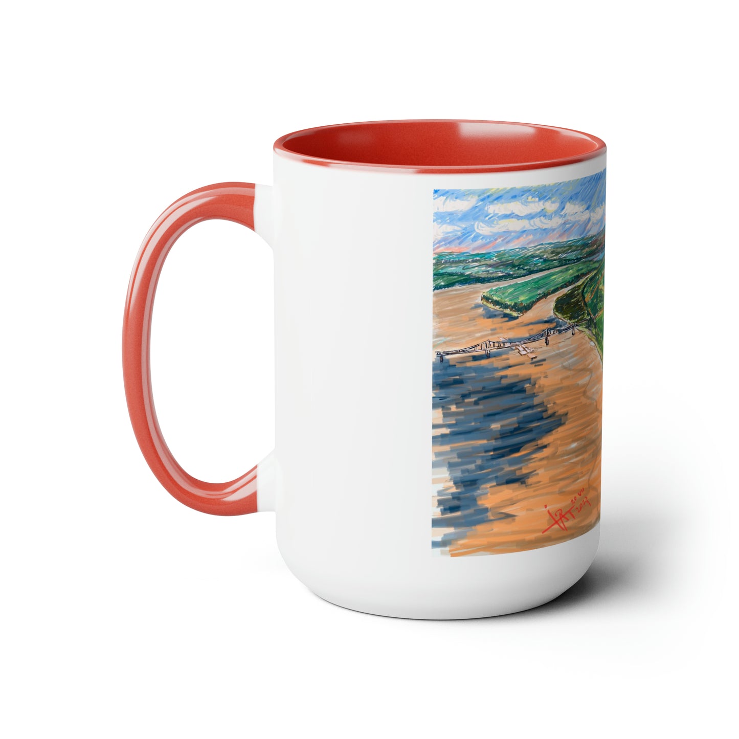 Confluence of America, City of Cairo, IL, 1860s, Coffee or Hot Chocolate Mug, History, Mississippi River and Ohio River